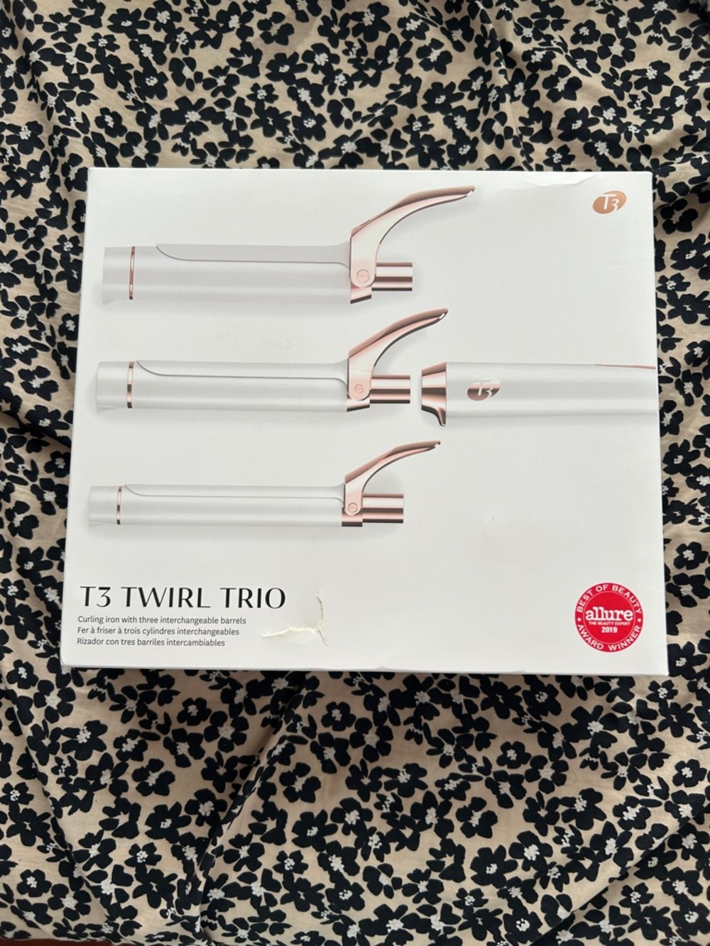 T3 Curling Iron Set in White and Rose Gold